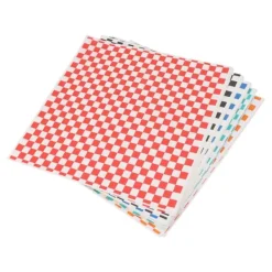 240 ark rutiga, torra, vaxade delikatesspapper, fettbeständiga matkorgsinlägg, delikatesspapper, vaxade pappersark för smörgåsar