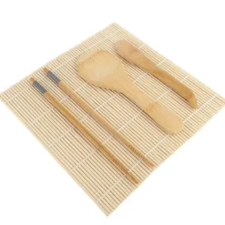100% bambu sushi kit rullande mattor rispaddlar risspridare ätpinnar