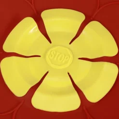 Skållock-28 cm överfyllningsskyddande dammtät spillstopp silikon kastrulllock kök matlagningsverktyg röd