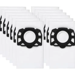 12 dammsugarpåsar KFI 357 för Kärcher KWD1, KWD2, KWD3,WD2 Plus, WD3,SE 4001, SE 4002 Dammsugare, 2.863-314.0