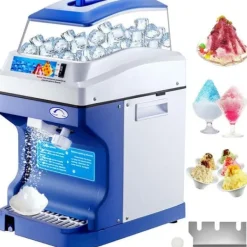 200 kg/h 300W kommersiell helautomatisk israkapparat med behållare, justerbar isfinhet, genomtänkta detaljer, lätt att använda