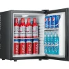 25 liters kylskåp Svart tyst termoelektronisk utan kompressor Frigobar Mini Kylskåp Frigo-Bar - 38x38,5x47 cm - Klass é