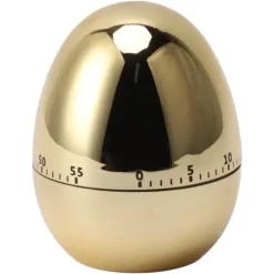 60 minuter Äggmodell Mekanisk timer Matlagning Väckarklocka Manuell timer för köksguld