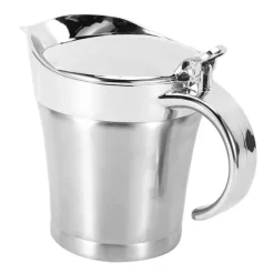 750 ml Gravy Boat 304 rostfri såskanna dubbelväggig biffsåsgryta med lock
