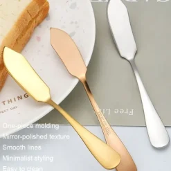 4 Pack Smörknivar i Rostfritt Silverglas . Smörkniv