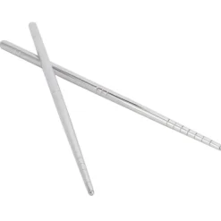 Matbestick-1 par ätpinnar i 304 rostfritt stål ätpinnar porslin bestick kökstillbehör 17,5 cm