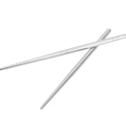 Matbestick-1 par ätpinnar i 304 rostfritt stål ätpinnar porslin bestick kökstillbehör 17,5 cm