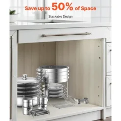 5 Qt 4-pack Runda Skavskålar, Bufféset Fullstorlek, Rostfritt Stål Pan, Stort Kvantitetsförpackning