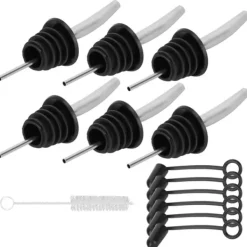 Flaskstopp & Flaskförslutare-304 Rostfritt Stål Vinflaska Pippropp Spritdispenser Hällkapsyl Kökstillbehör