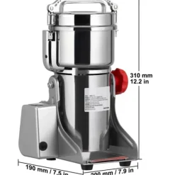 25000 RPM 40-200 mesh 700 g kapacitet multifunktionell elektrisk spannmålskvarn av svängtyp, säker design
