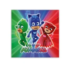 Pappersservetter-20 servetter Pyjamasques 33 x 33 cm - Flerfärgad