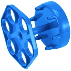 Vinflaskhållare-6 Shotglas Dispenser Hållare Roterande Spritdispenser Vinställ Hylla Festtillbehör Blå