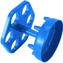 Vinflaskhållare-6 Shotglas Dispenser Hållare Roterande Spritdispenser Vinställ Hylla Festtillbehör Blå