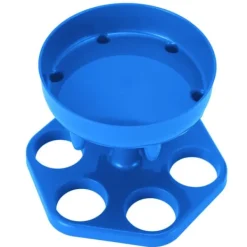 Vinflaskhållare-6 Shotglas Dispenser Hållare Roterande Spritdispenser Vinställ Hylla Festtillbehör Blå