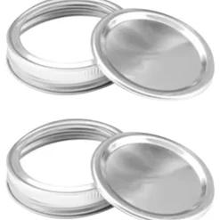 3 st 86 mm metalllock med ringar, konserveringslock med bred mynning för fester och hem