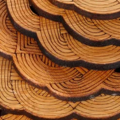 Glasunderlägg-6 st bambuunderlägg tekoppunderlägg skållningsskydd värmeisoleringsdyna teceremonitillbehör (typ 2)