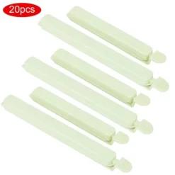 20 st bärbara matsäcksförseglingsklämmor för hemmakök förvaringsförseglare grön