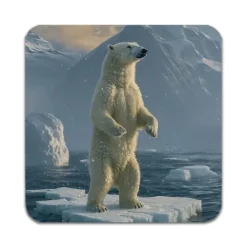 4 ST Djur Isbjörn Underlägg