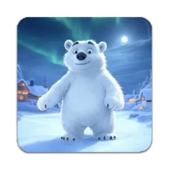 4 ST Djur Isbjörn Underlägg