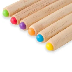 Fondueset-6 st fonduegafflar i rostfritt stål Ostfonduepinnar Smore-pinnar med trähandtag Värmebeständig för chokladost