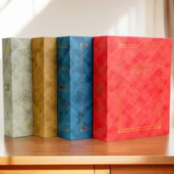 1 st fotoalbum, 200 st 6-tums foton, röd