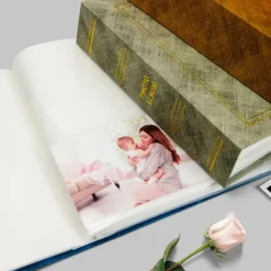 1 st fotoalbum, 200 st 6-tums foton, röd