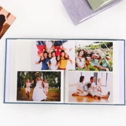 Förvaring Av Fotografier-2 st fotoalbum (beige färg) – rymmer upp till 200 15 cm foton, juteöverdraget fotoalbum, minnesbok, stor