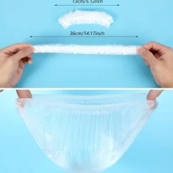 50 st fräscha förvaringspåsar, elastiska matskyddspåse med plastfolie