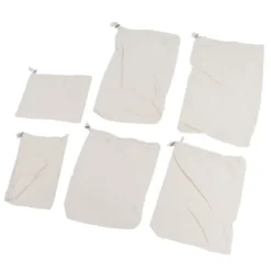 6 st fruktpåse med dragsko, frukt och livsmedelsförvaringspåse, återanvändbar nätpåse med dragsko