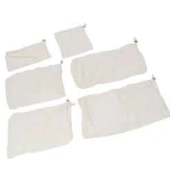 6 st fruktpåse med dragsko, frukt och livsmedelsförvaringspåse, återanvändbar nätpåse med dragsko