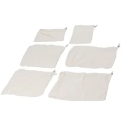 6 st fruktpåse med dragsko, frukt och livsmedelsförvaringspåse, återanvändbar nätpåse med dragsko