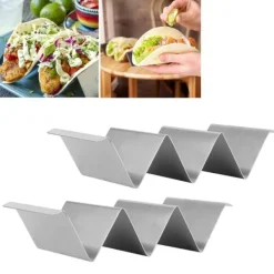 2 st. förvaringsställ för tacopannkaksställ i rostfritt stål för restaurang, hotell, hemkök, typ 2