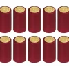 100 st krympsäkert vinflaskskydd, krympskydd för vinkällare och kök, röd 30 mm