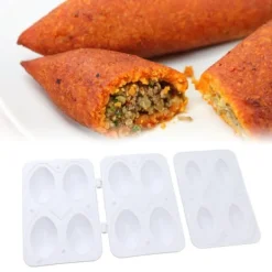 2 st köttbulleform manuell köttfärslimpaform processor tillverkare DIY press fyllning matlagningsverktyg 4 rutnät