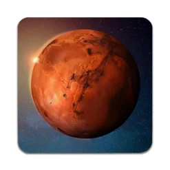Glasunderlägg-2 ST Planeten Mars Underlägg
