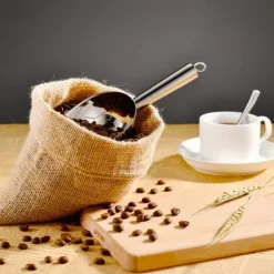 1 st rostfritt stål multifunktionell isskopa kaffebönor torkad frukt spade (18oz)