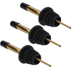 Flaskstopp & Flaskförslutare-10 st spritpanna i rostfritt stål för vinpanna, barverktyg för bar, hemrestauranger (guld, svart, kort lock)