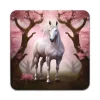Glasunderlägg-2 ST Söt Häst Underlägg