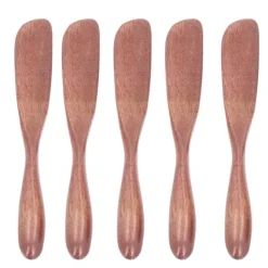 5 st träsmörkniv sylt ostspridare porslin för japansk stil för bröd ansiktsmask Mörk färgfärg