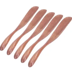 5 st träsmörkniv sylt ostspridare porslin för japansk stil för bröd ansiktsmask Mörk färgfärg