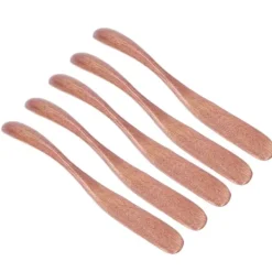 5 st träsmörkniv sylt ostspridare porslin för japansk stil för bröd ansiktsmask Mörk färgfärg