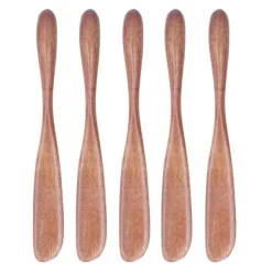 5 st träsmörkniv sylt ostspridare porslin för japansk stil för bröd ansiktsmask Mörk färgfärg