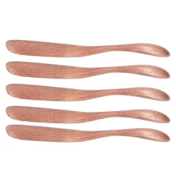 5 st träsmörkniv sylt ostspridare porslin för japansk stil för bröd ansiktsmask Mörk färgfärg