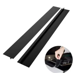 Spisar-2 st. tätningslist för spishällsbänkskiva, värmebeständig, oljebeständig tätningslist för ugnsspalt (svart 21 tum)