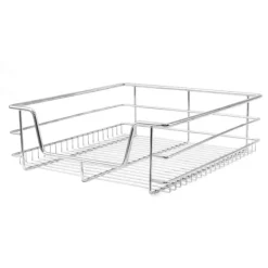5 st Utdragbara Trådkorgar i Rostfritt Stål - 50 cm (B) med Mjuk Stängning För Skåp och Skafferier Kökslådor Förvaring 430 mm D x 397 mm B x 140 mm H | CDON