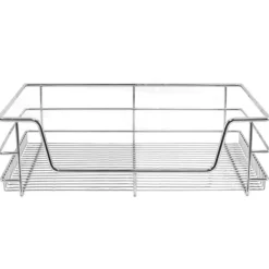 3 st Utdragbara Trådkorgar i Rostfritt Stål - 60 cm (B) med Mjuk Stängning För Skåp och Skafferier Kökslådor Förvaring 430 mm D x 497 mm B x 140 mm H | CDON