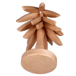 Karottunderlägg-3 st Varmrätter Träunderlägg Trädformad designunderlägg Värmebeständig underlägg i bokträ