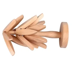 Karottunderlägg-3 st Varmrätter Träunderlägg Trädformad designunderlägg Värmebeständig underlägg i bokträ