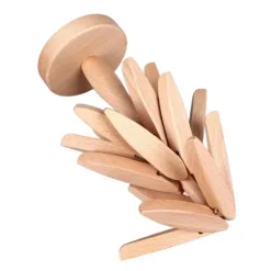 Karottunderlägg-3 st Varmrätter Träunderlägg Trädformad designunderlägg Värmebeständig underlägg i bokträ