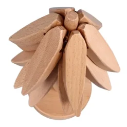 Karottunderlägg-3 st Varmrätter Träunderlägg Trädformad designunderlägg Värmebeständig underlägg i bokträ